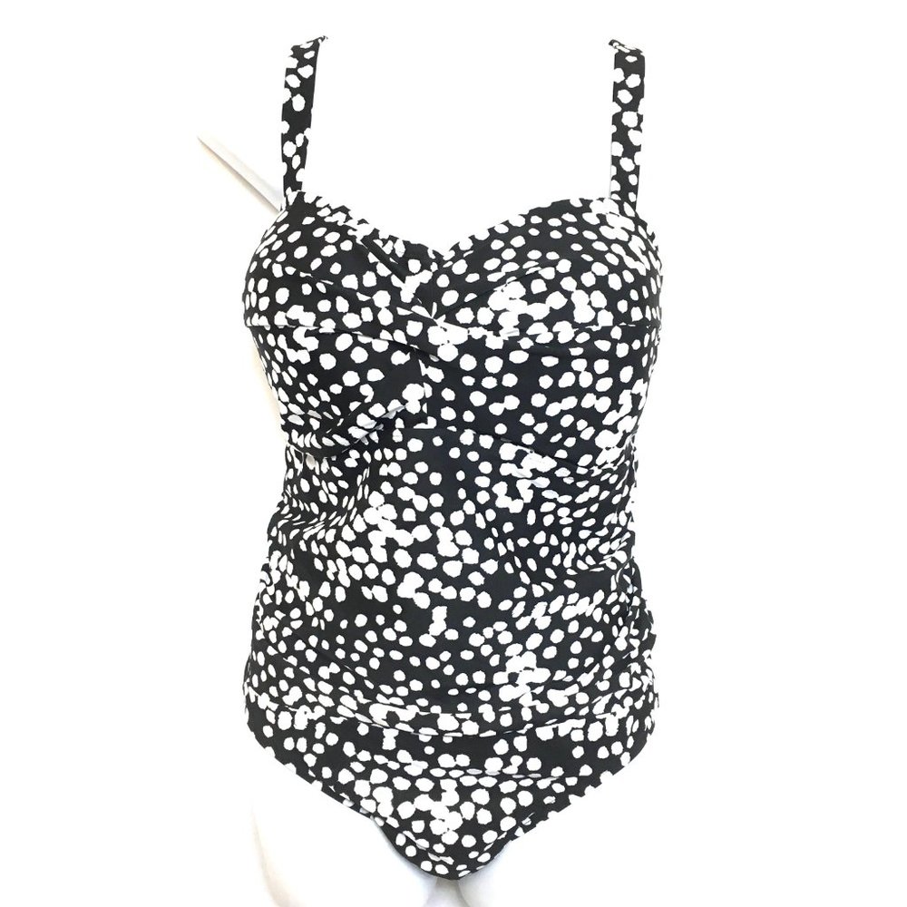 Catalina Polka Dot Padded One Piece Swim Suit NWOT